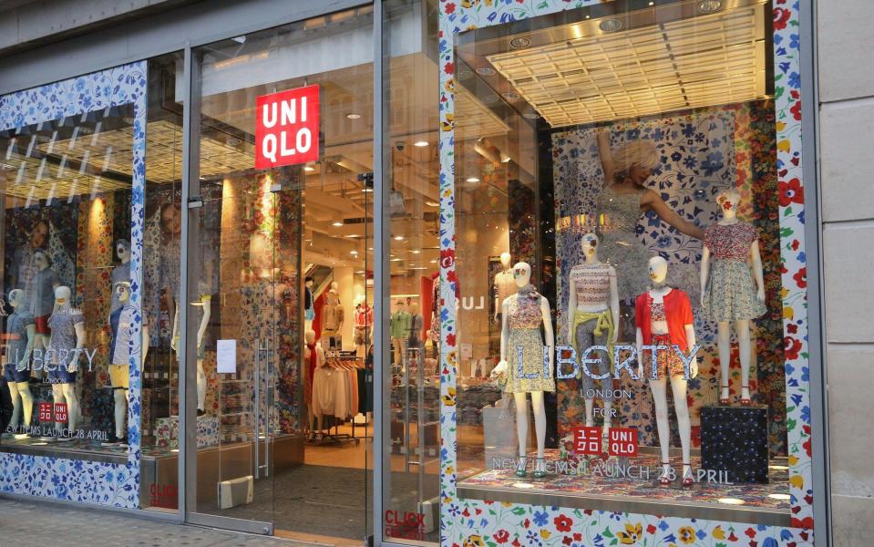 Uniqlo store on Oxford Street, London