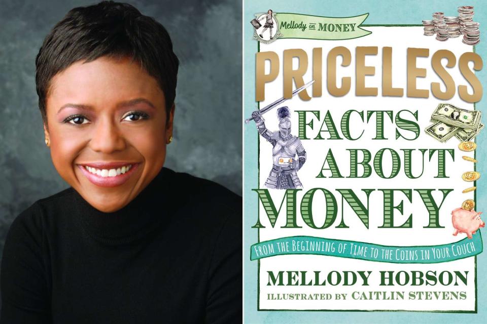 <p>Victor Powell from Powell Photography, Inc, Candlewick Press</p> Mellody Hobson and the cover of 