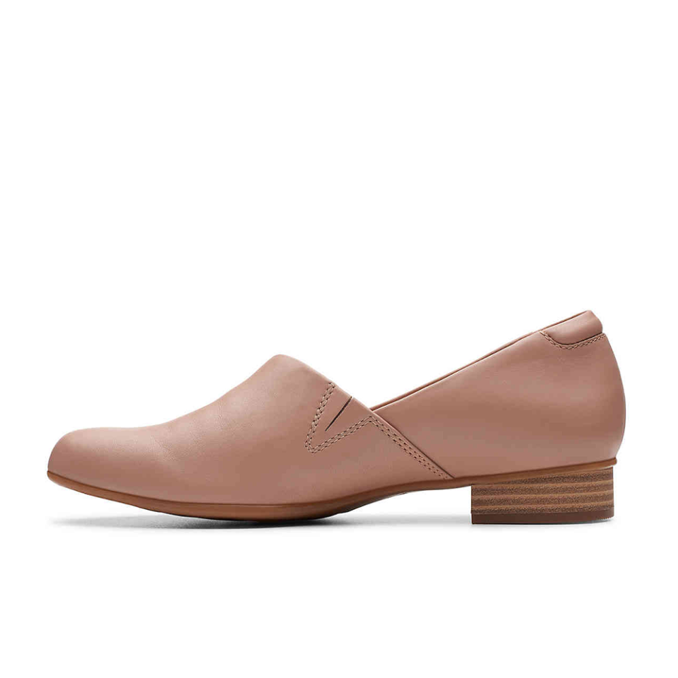 <p><strong>Clarks</strong></p><p>amazon.com</p><p><strong>$49.95</strong></p><p><a href="https://www.amazon.com/dp/B07GQF1CS1?tag=syn-yahoo-20&ascsubtag=%5Bartid%7C10055.g.30633786%5Bsrc%7Cyahoo-us" rel="nofollow noopener" target="_blank" data-ylk="slk:Shop Now;elm:context_link;itc:0;sec:content-canvas" class="link ">Shop Now</a></p><p>You'll want to add this stylish loafer to your closet ASAP. The small heel gives it a sophisticated vibe, while the OrthoLite footbed and cushion soft padding add comfort. </p>