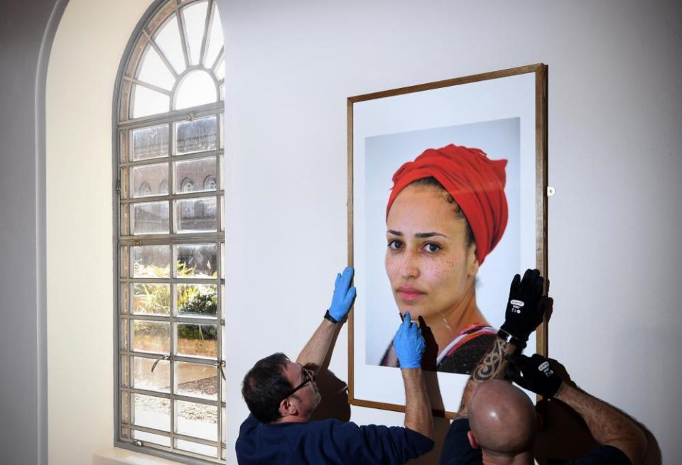 Zadie Smith’s portrait is installed