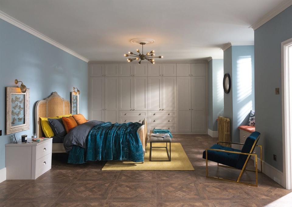 <p>In traditional properties, fitted wardrobes can be a great solution whilst being sympathetic to original features.</p><p>By opting for bespoke fitted wardrobes you can create personalised storage space for your clothing, shoes and accessories. And you'll be surprised by how much storage you gain by going high up the wall, leaving your room light, airy and spacious.</p><p>Pictured: Shaker Bedroom in Stone, <a href="https://www.sharps.co.uk/" rel="nofollow noopener" target="_blank" data-ylk="slk:Sharps;elm:context_link;itc:0;sec:content-canvas" class="link ">Sharps</a></p>