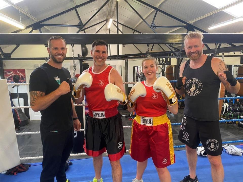 Charlotte Nichols and Stuart Bates took on 96 different sports, including boxing (Family handout/PA) (PA Media)