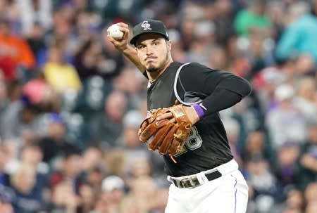 FILE PHOTO: MLB: Toronto Blue Jays at Colorado Rockies