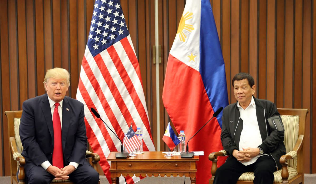 Trump met with Philippine president Rodrigo Duterte