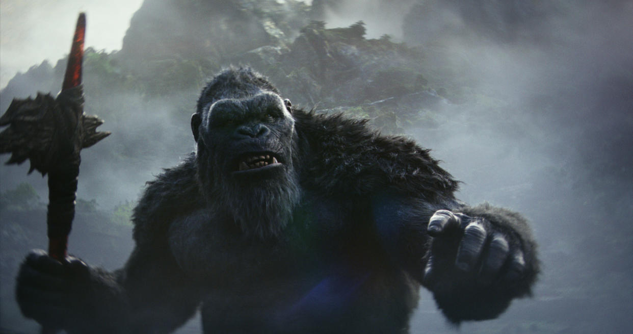  The best upcoming VFX films of 2024; Kong holding an axe. 