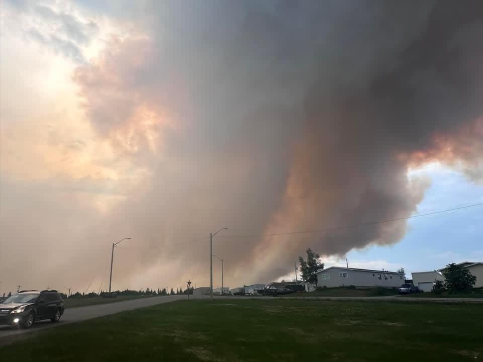 Forestry officials in Newfoundland and Labrador have ordered the evacuation of the Labrador community of Churchill Falls as a wildfire continues to grow out of control.