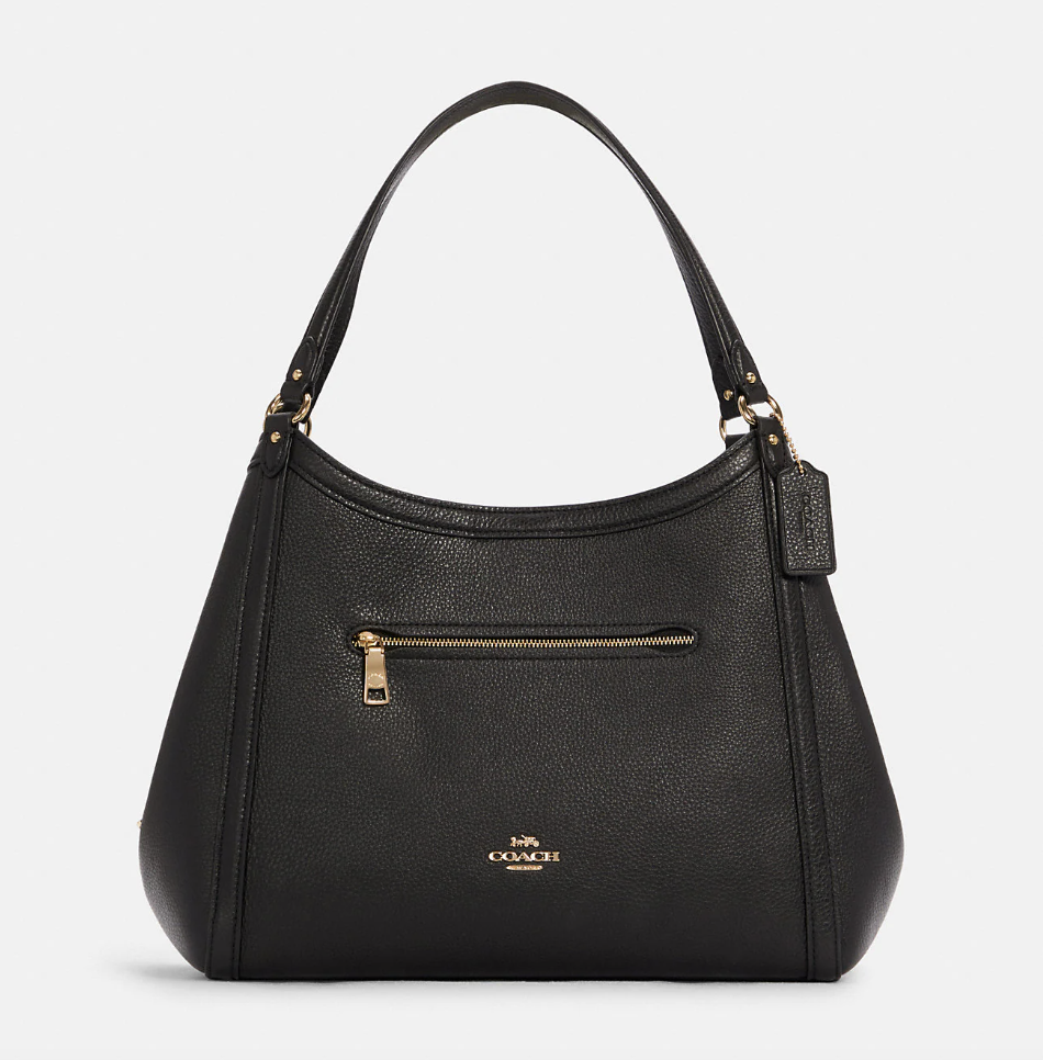 Kristy Shoulder Bag in Gold/Black (Photo via Coach Outlet)