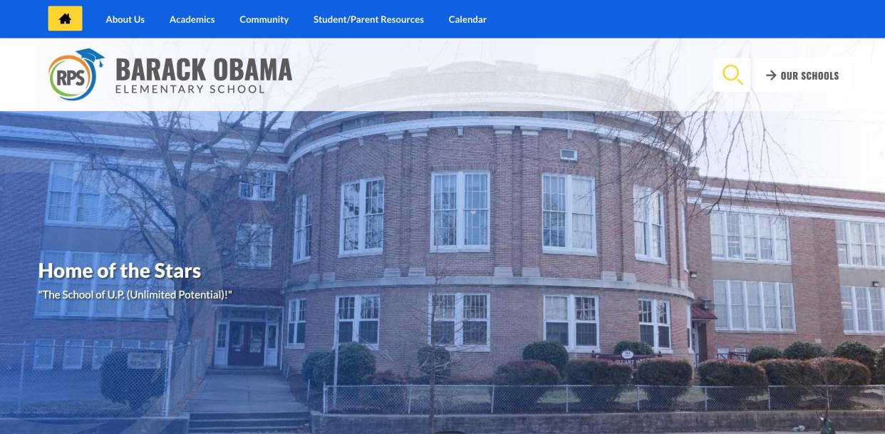 A Richmond, Va. elementary school formerly named after a Confederate general has been renamed to honor the first Black American president. (Credit: Barack Obama Elementary School Website)