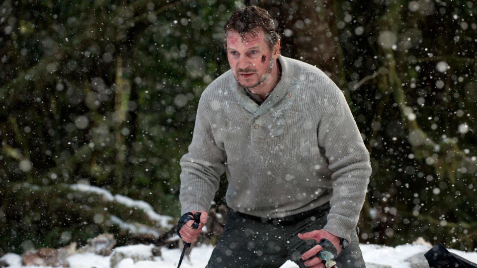 Liam Neeson battled wolves and wilderness in The Grey. (EFD/Alamy)