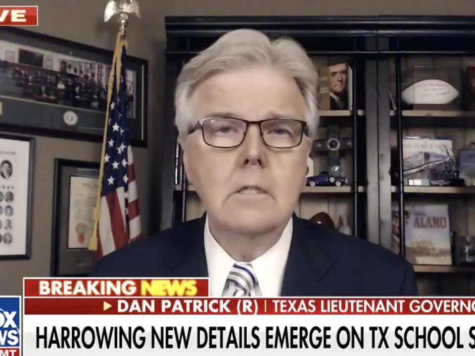 Texas Lt. Gov. Dan Patrick speaks to Fox News about the Uvalde school shooting.