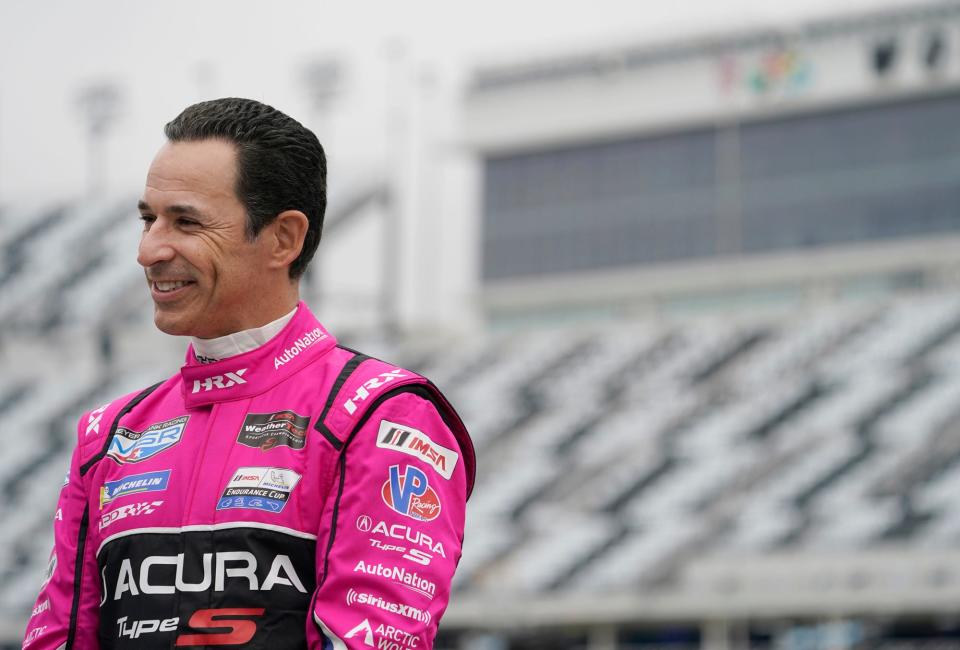 Helio Castroneves during IMSA testing at Daytona International Speedway, Tuesday, Dec. 7, 2021.