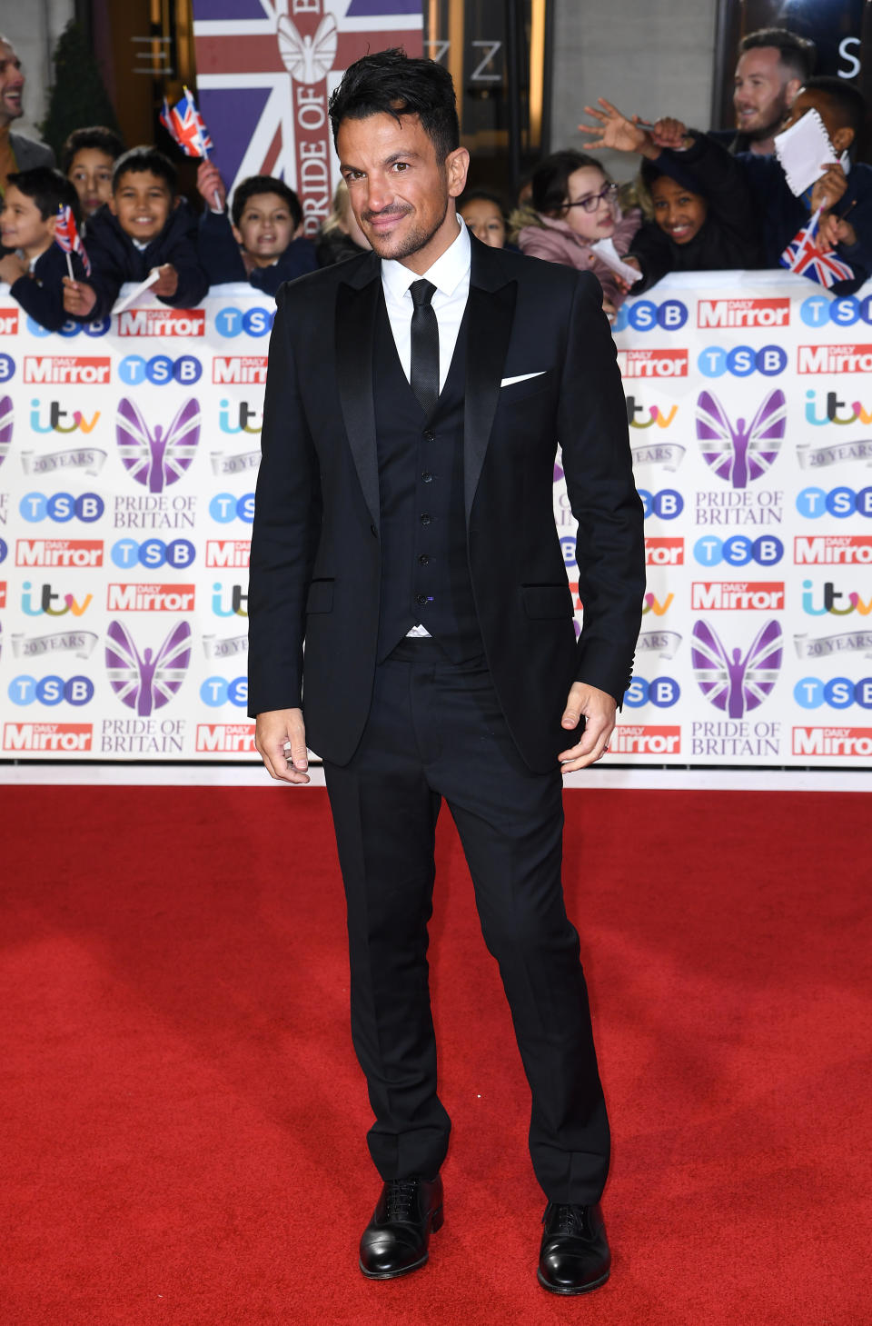 Peter Andre attending the the 2019 Pride of Britain Awards, held at Grosvenor House in London. The Daily Mirror Pride of Britain Awards, in partnership with TSB, will broadcast on ITV on 5th November at 8pm. Picture credit should read: Doug Peters/EMPICS