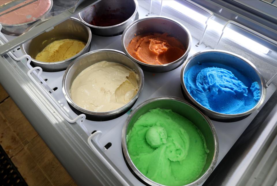 A variety of homemade Mexican Ice cream, water or milk based, is pictured at Mercado Hernandez on Union Avenue in New Rochelle, Sept. 30, 2022.