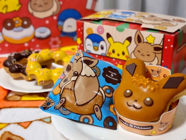 《寶可夢》與日本Mister Donut合作商品與包裝