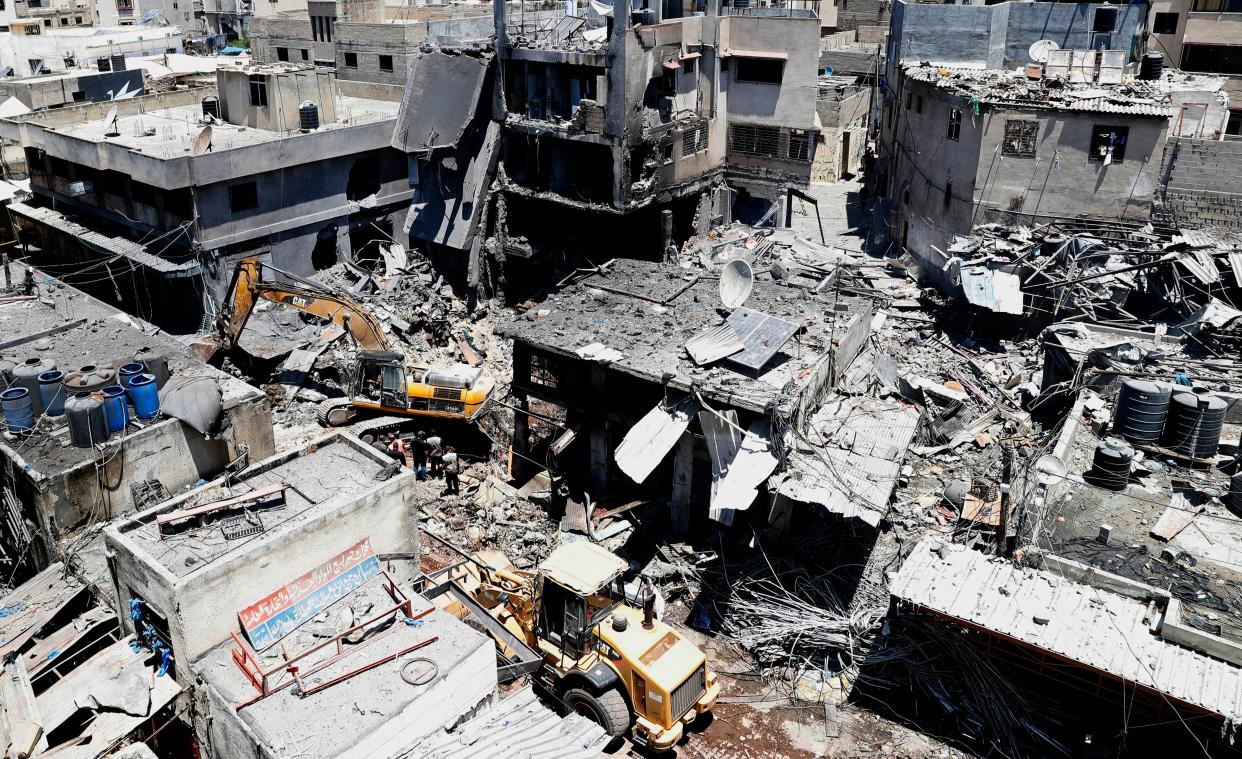 Gaza Explosion (Copyright 2021 The Associated Press. All rights reserved.)