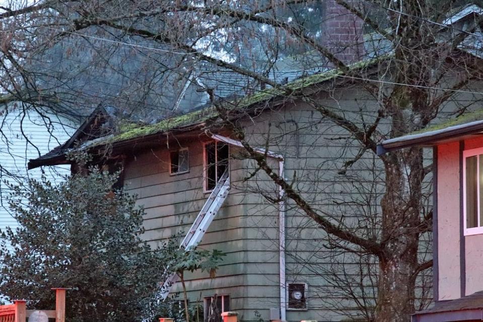 Crews responded to reports of a housefire in Surrey, B.C., on Saturday, Feb. 24, 2024, which killed one person. 