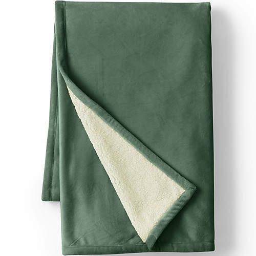 Sherpa Fleece Throw Blanket