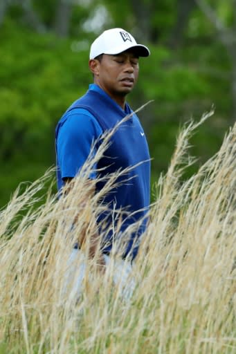 Tiger Woods struggled to a 72 in Thursday's first round of the PGA Championship at Bethpage Black