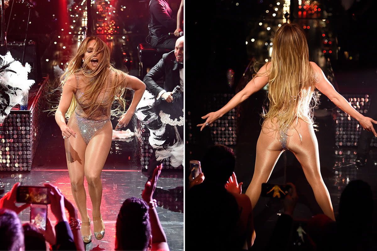 Jennifer Lopez hit the stage at the Time 100 Gala to perform at the Lincoln Center on April 24, 2018. The event celebrated the world's "most influential" people, including Lopez herself on April 24, 2018.