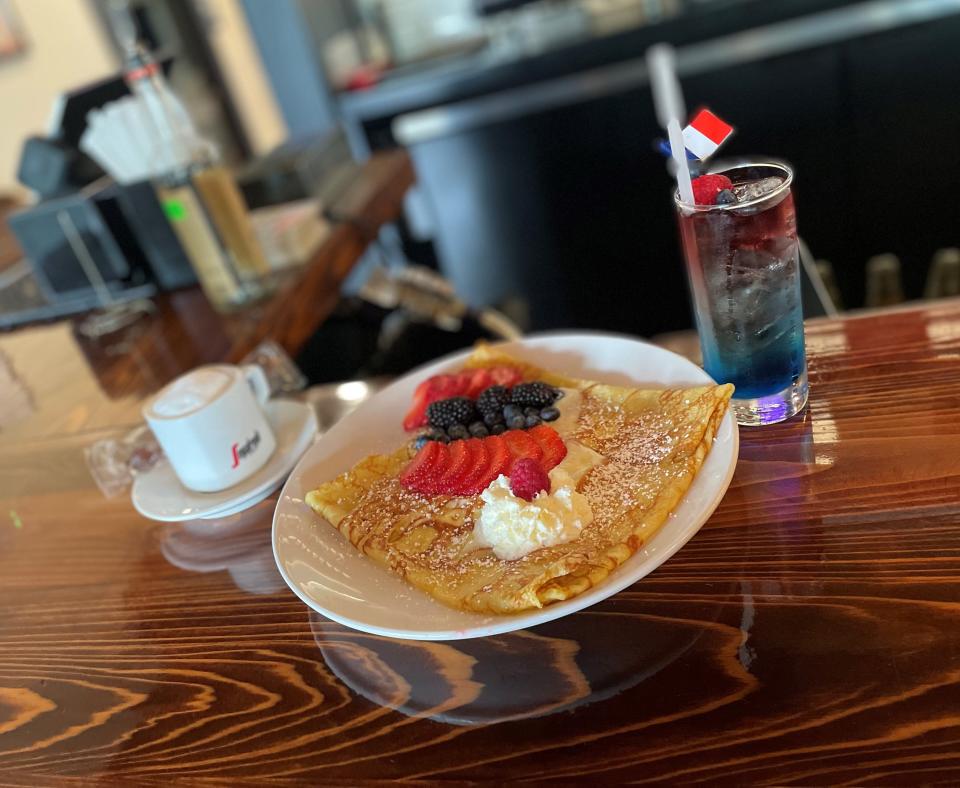 Far From France Bakery and Bistro at 1474 Barclay Pointe in Wilmington is offering a crepe special and a Bastille cocktail for Bastille Day on July 14, 2023.