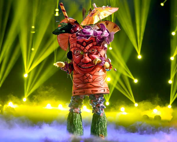 <p>Trae Patton / FOX</p> Tiki performing on 'The Masked Singer.'