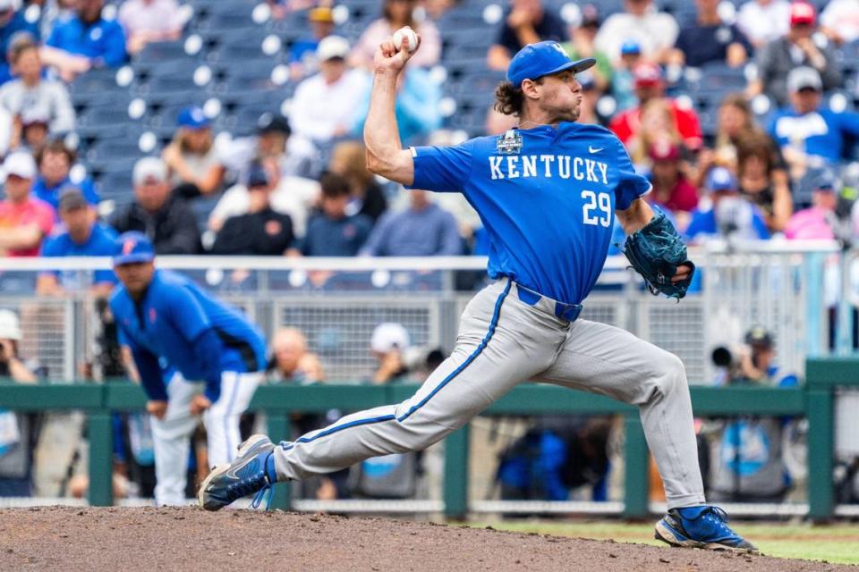 Right-handed pitcher Robert Hogan could play a key role on the 2025 Kentucky baseball pitching staff if he does not sign a professional contract.