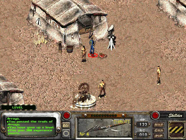 Capture d'écran du jeu Fallout 2 (1998) en 3D isométrique