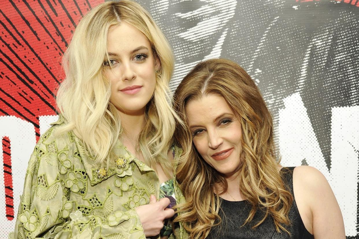 WEST HOLLYWOOD, CA - APRIL 27: Riley Keough and Lisa Marie Presley attend "Commando: The Autobiography of Johnny Ramone" launch party hosted by Linda Ramone on April 27, 2012 in West Hollywood, California. (Photo by John Sciulli/WireImage)