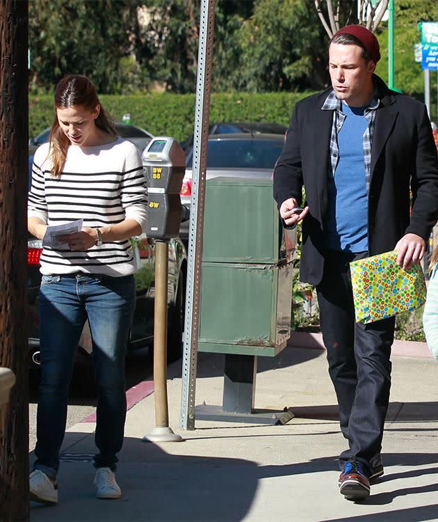 Ben Affleck and Jen Garner. Photo: Getty