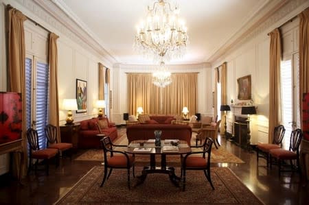 A room is seen at the U.S. ambassadorial residence, where U.S. President Barack Obama, first lady Michelle Obama, their two daughters Malia and Sasha and the first lady's mother Marian Robinson are scheduled to stay during the first visit by a U.S. president to Cuba in 88 years, in Havana, March 14, 2016. REUTERS/Alexandre Meneghini