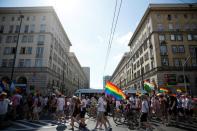 "Equality Parade" rally in support of the LGBT community, in Warsaw