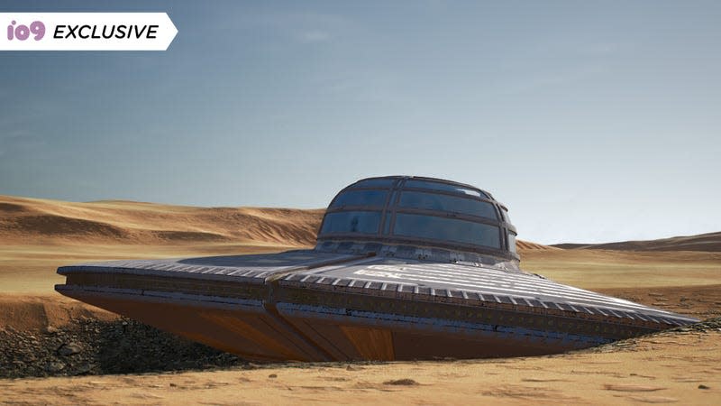 a ufo in the desert