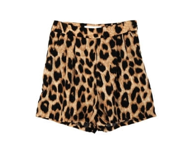 Leopard print will add a bit of pop to your ensemble. 
Modekungen leopard print shorts, $62,…