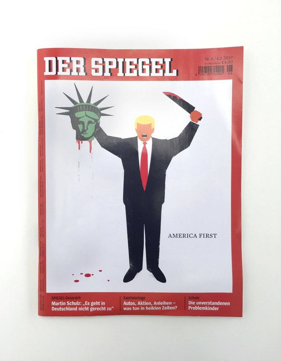 One of Edel Rodríguez’s covers for der Spiegel.