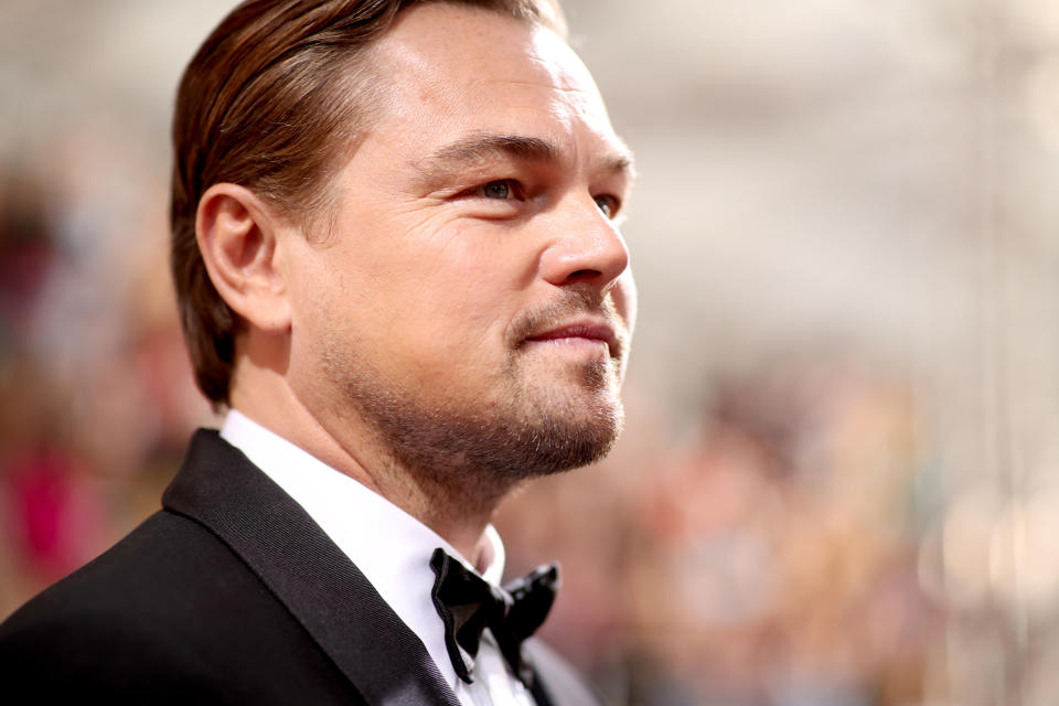 Closeup of Leonardo DiCaprio