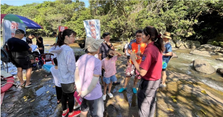 北市消防呼籲民眾應注意戲水安全。（圖／翻攝畫面）