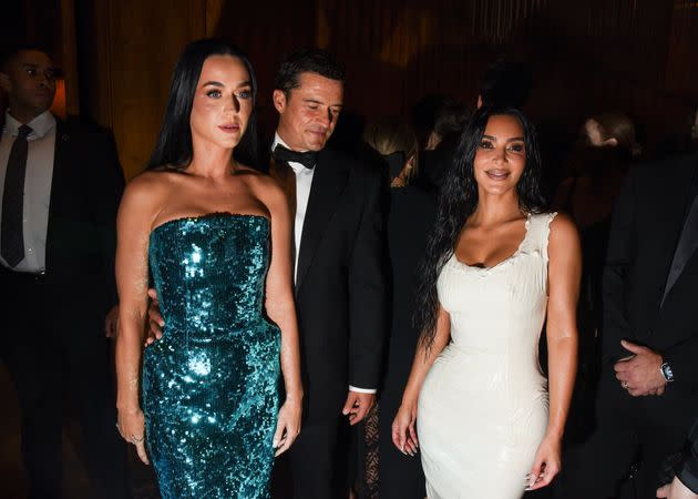 The viral photo, in which Orlando Bloom appears to stare at Kim Kardashian's buttocks while attending an event during New York Ready to Wear Fashion Week with his wife, Katy Perry.