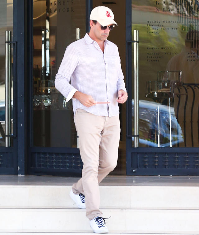 Jon Hamm Makes Khaki Pants Look So Good During Rare Outing in L.A.