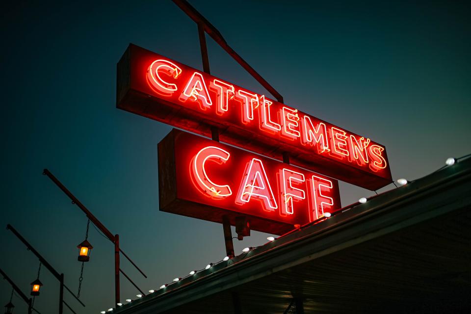 The Cattlemen's Cafe sign at 1309 S Agnew Ave. is pictured in Oklahoma City on Thursday, Sept. 22, 2022.
