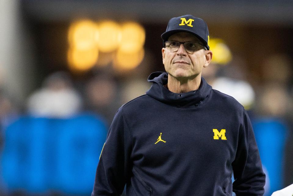 Michigan coach Jim Harbaugh was set to receive $2.075 million in bonuses but sent $1.5 million to athletics departments employees who take pandemic-related pay cuts.