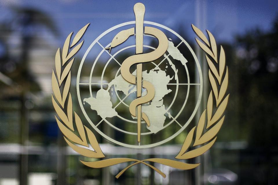 The logo of the World Health Organization is seen at WHO headquarters in Geneva, Switzerland. Formal negotiations are underway to develop a pandemic treaty under the auspices of the WHO. (AP Photo/Anja Niedringhaus)