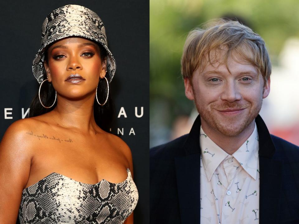 Rihanna and Rupert Grint