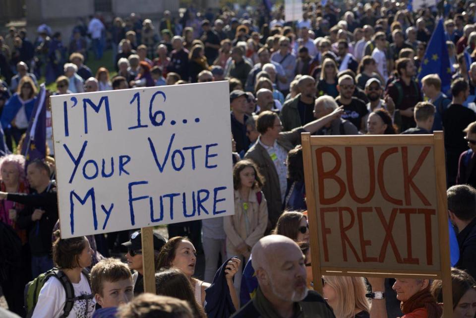 Almost 700,000 people turned out for the march through central London (AFP/Getty Images)