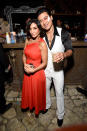 <p>Disco Inferno! We hope the <i>Extra</i> host and his wife, Courtney, took over the dance floor as <i>Saturday Night Fever</i>‘s Tony Manero and Stephanie Mangano. (Photo: Michael Kovac/Getty Images) </p>