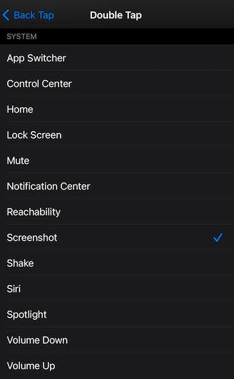 iOS 14 Back Tap System