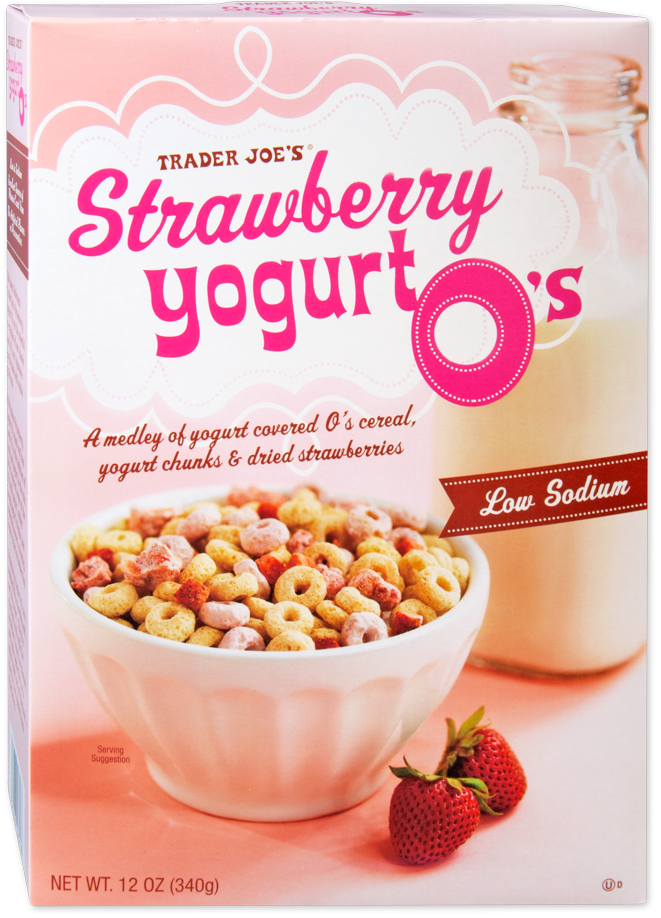A box of Strawberry Yogurt O’s