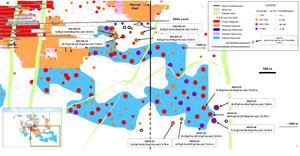 Figure 2: Island Gold Mine Main and East Areas - Surface and Underground Directional Drilling Results