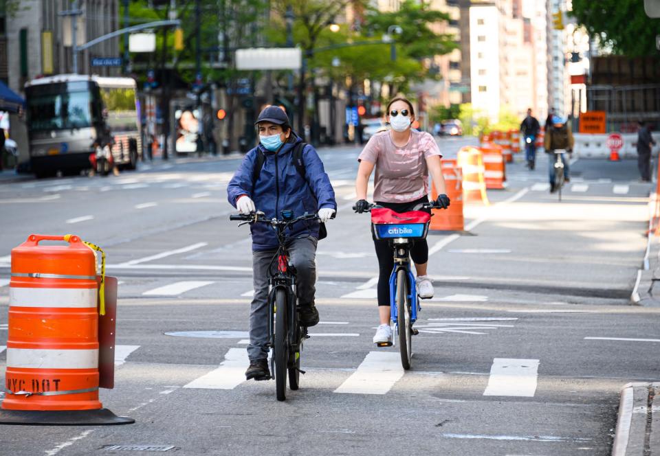 Biking covid new york