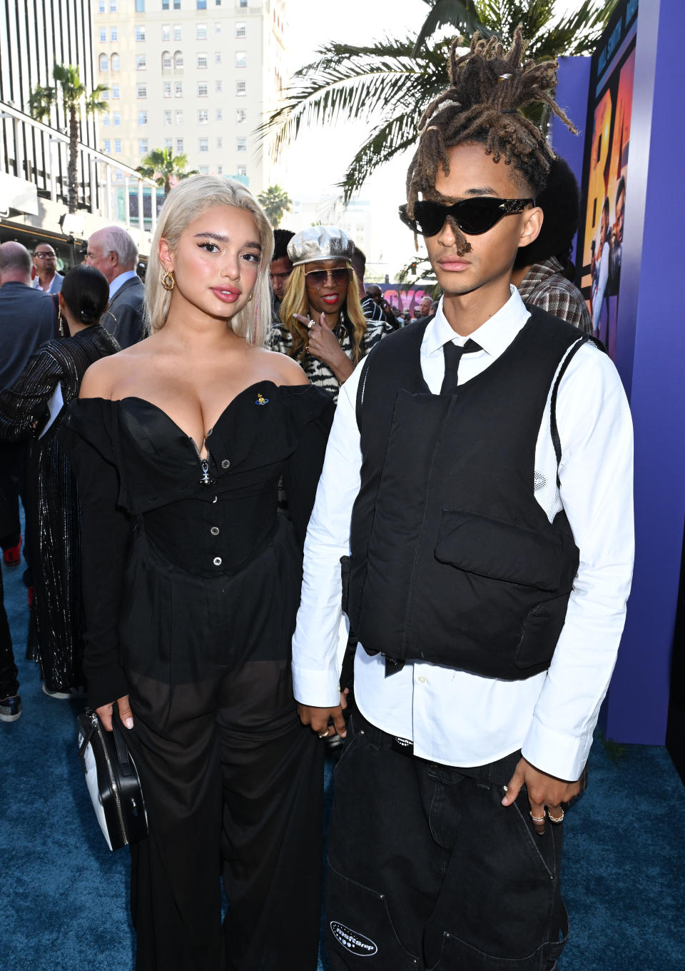 Sab Zada and Jaden Smith at the premiere of "Bad Boys: Ride or Die" at the TCL Chinese Theater on May 30, 2024 in Hollywood, California.