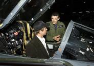 <p>The actor, along with other celebrities, visited an Air Force base in Turkey in 2001, where they were given a tour of the equipment were able to chat with the soldiers. </p>